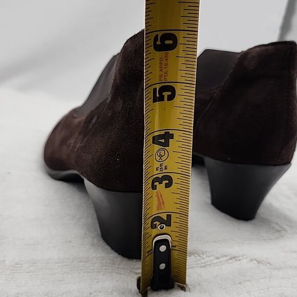 MUNRO FRANCEE WOMENS BROWN KID SUEDE ANKLE BOOTIES SIZE 10 NEW - Picture 9 of 16